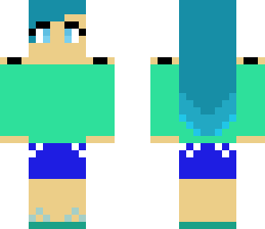 blue girl