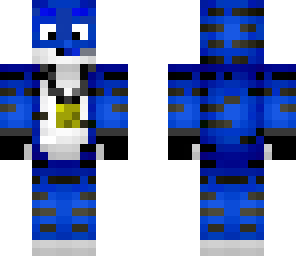 blue tiger with glasses