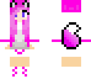 pink wolf girl