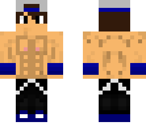 shirtless blue boy