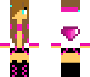 pink heart girl