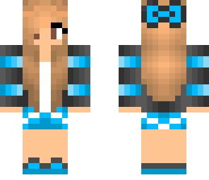 cute blue tomboy girl