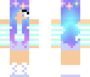pastel floral girl