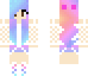 cute pastel white skin with bow