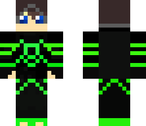 green boy with blue eyes v2