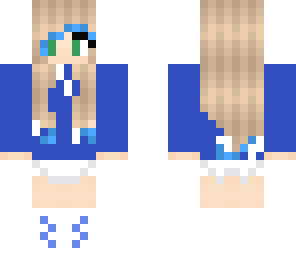 amazing blue girl