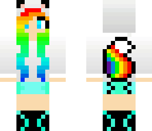 rainbow fox girl
