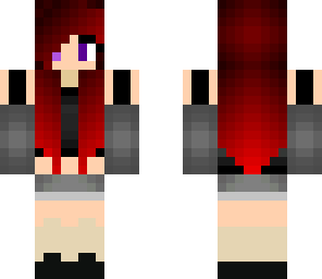 red haired goth