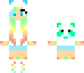 rainbow panda girl 2