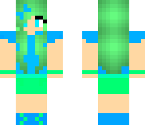 edited mint girl