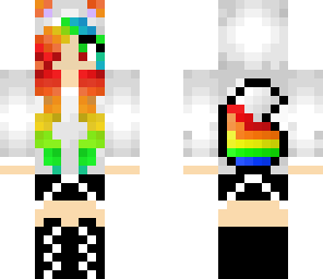 rainbow fox girl