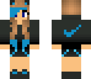 blue nike girl