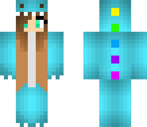 blue dino girl