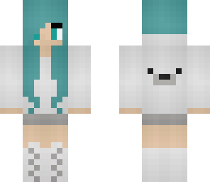 blue polarbear girl