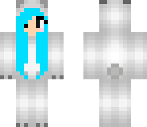 blue haired polar girl