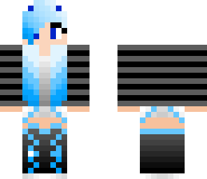 blue-white cat girl