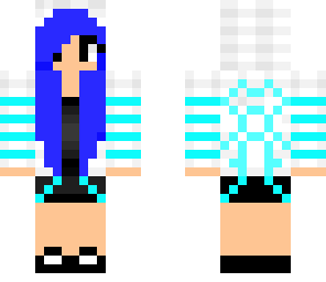 girl with blue hair