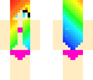 colorful bikini girl