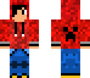 red hoodie
