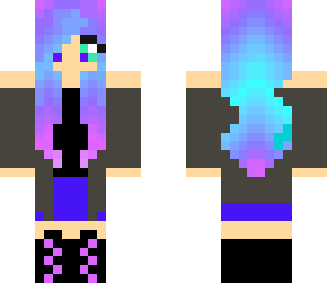 shy rainbow girl black