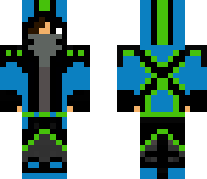 blue and green assassin