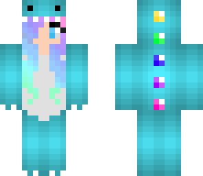 pastel dino girl