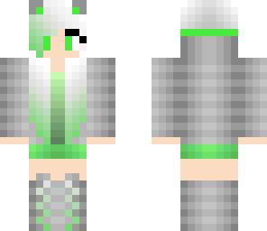 green ombre girl