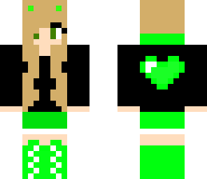 cute lime heart girl