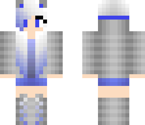 blue ombre girl