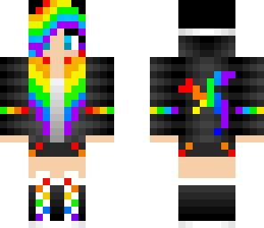 rainbow tips dragon girl