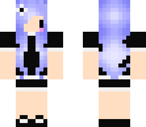 chibi black and white
