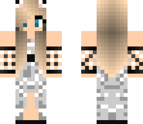 white skin dress