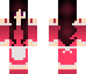 pink waitress with headphones