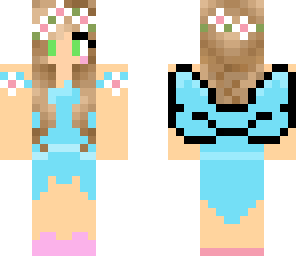 fairy girl hand made blue