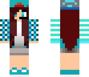 blue hippy gamer girl