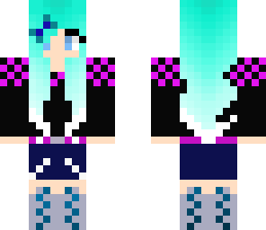 pink checkered club girl