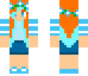 blue girl
