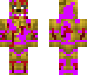 brutal springtrap with purple guy inside