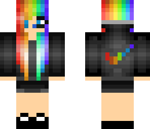 fix rainbow nike girl