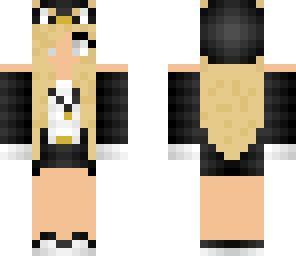 blonde haired penguin girl