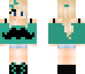 mustache girl