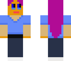 girl with purple hair