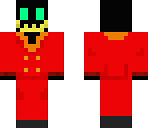 weird guy in a red suit