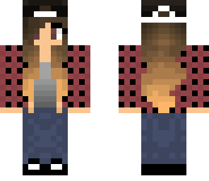plaid girlie with cap