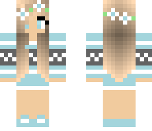 cute light blue girl