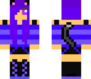 blue cat girl