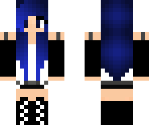 cool blue girl