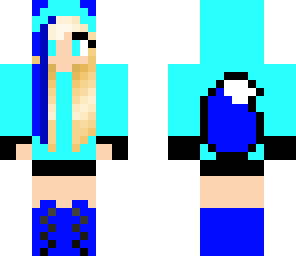 blueberry blue fox girl