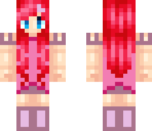 pink heart girl