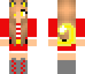 christmas yellow cat girl